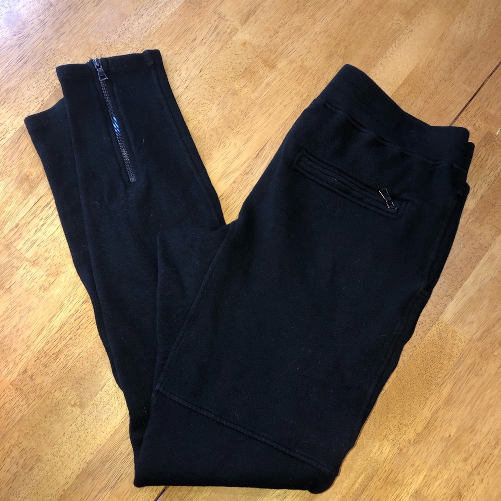 Cotton citizen jogger w/zipper pants